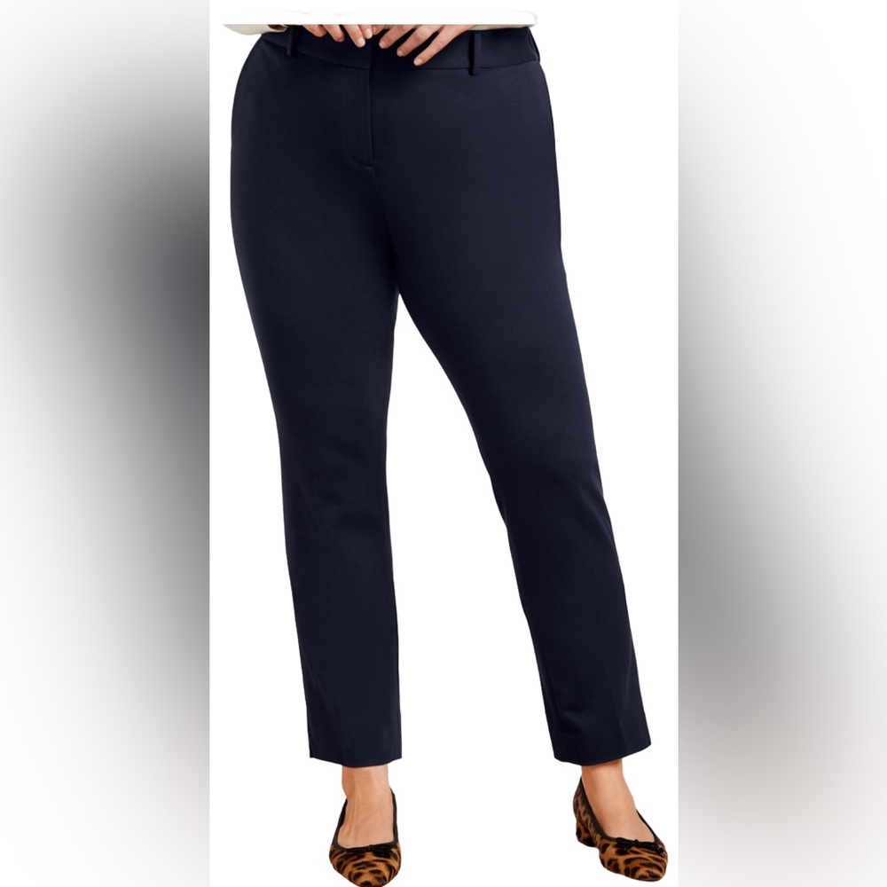 Talbots Navy High Rise Hampshire Ankle Pants Size 18W